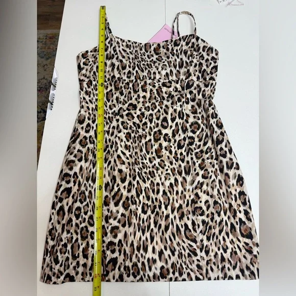 NWT Avec Les Filles Animal Print Mini Summer Dress size 12 - Picture 9 of 11
